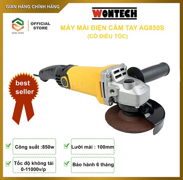 Máy mài điện Wontech AG850S (850w)