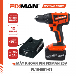 Máy khoan bằng pin cầm tay hiệu Fixman, model: FL104001-01